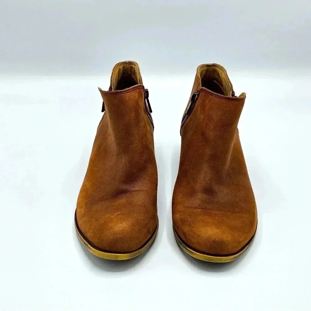 Lucky Brand Brown Leather Ankle Boots, size 7.5